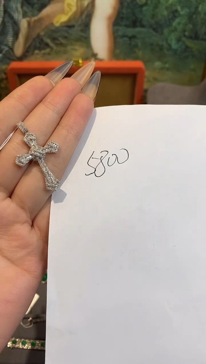 吊坠(不含链)18K金镶嵌钻石w***&楚楚珠宝中古甄选不退换