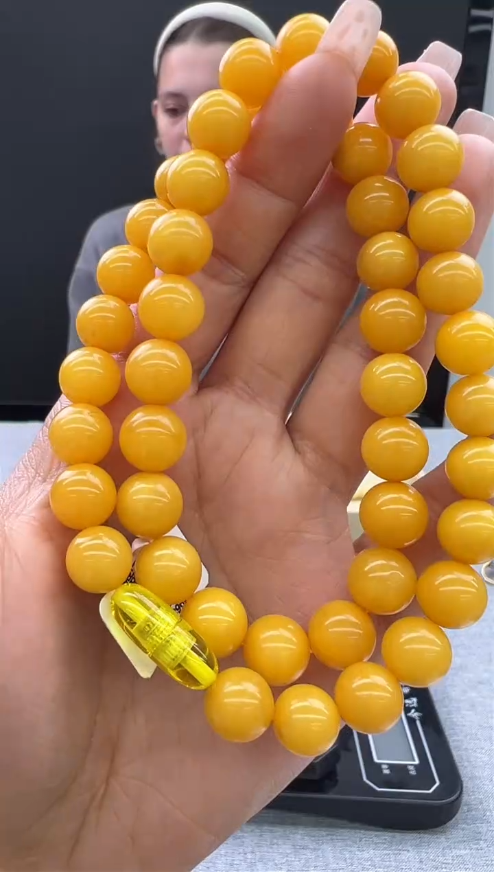 【闪购商品】琥珀颈饰未镶嵌756秒拍号