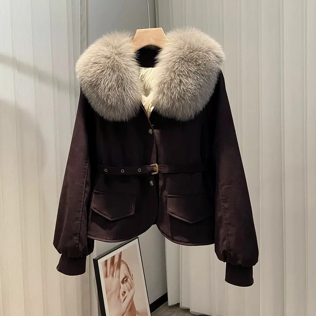 双色冬款时尚短款保暖女森系女款外套