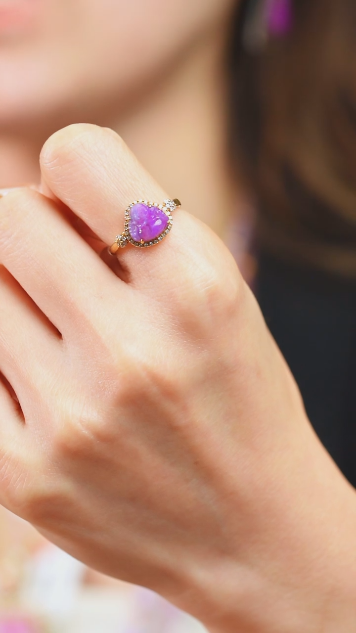 18K金镶嵌苏纪石（舒俱来）戒指42