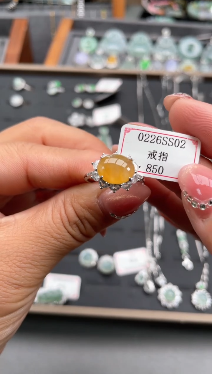 【闪购商品】翡翠戒指银S925镶嵌0226SS02