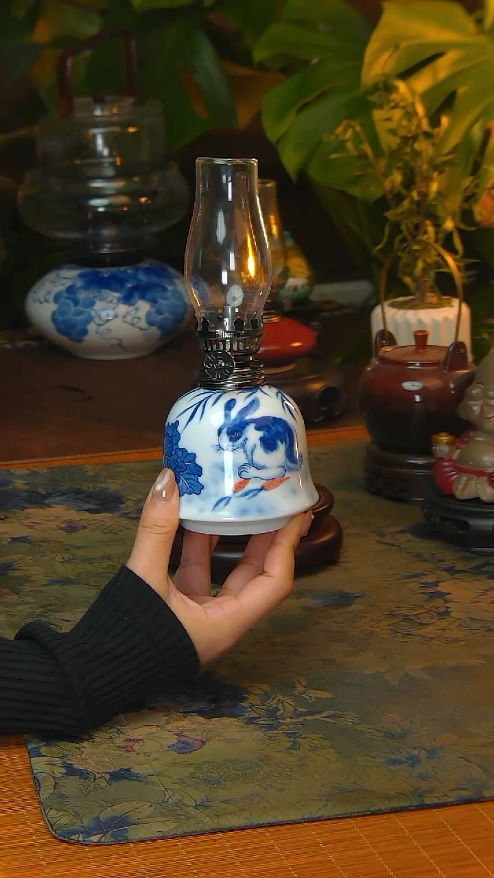 【闪购商品】景德镇陶瓷手工灯摆件