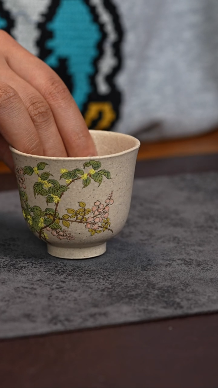 【闪购商品】紫砂茶杯白玉段 金桂 主人杯