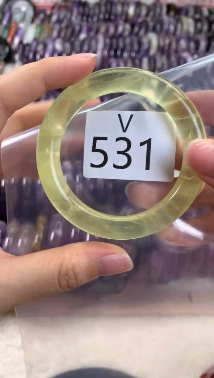 【闪购商品】水晶水晶手镯V未镶嵌531-52