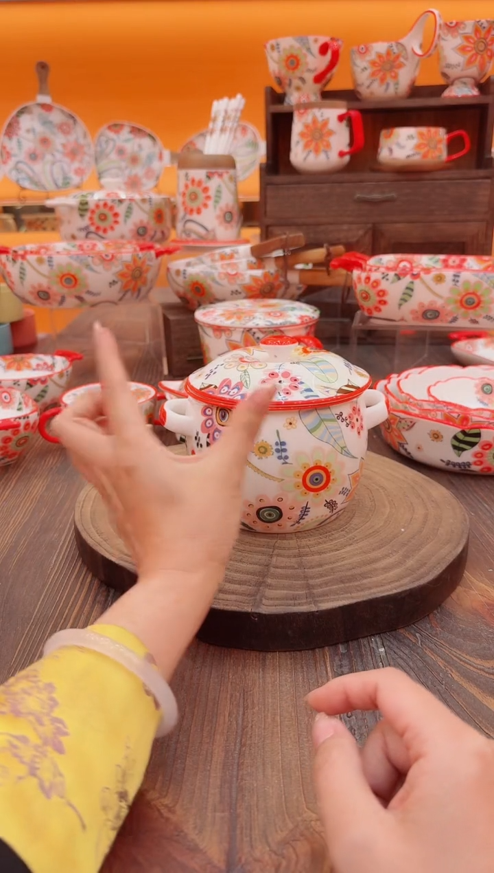 罐景德镇陶瓷罐盘碟子碗