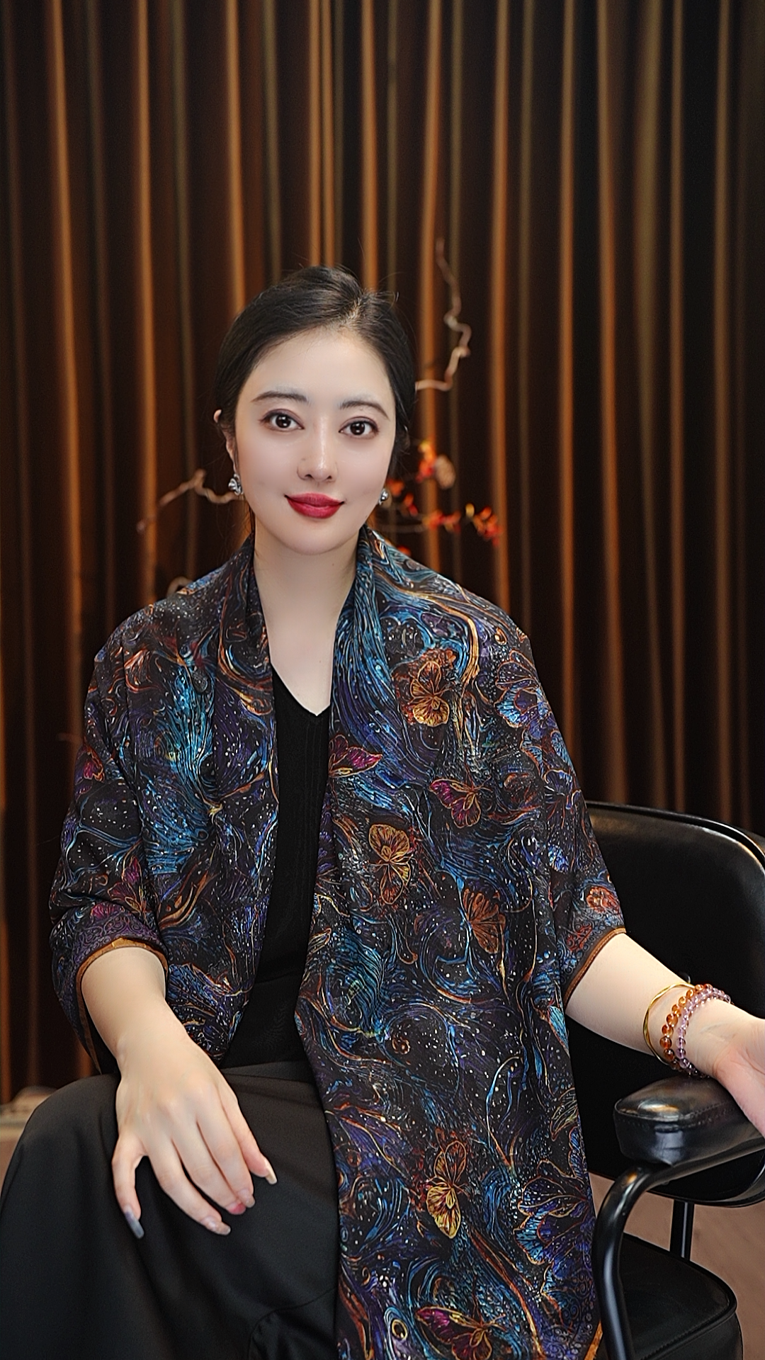 【星河璀璨】140*140剪花大方巾围巾女士丝巾百搭中国风春秋款