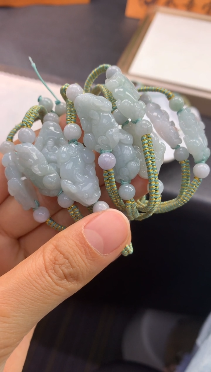 未镶嵌手镯翡翠貔貅手绳