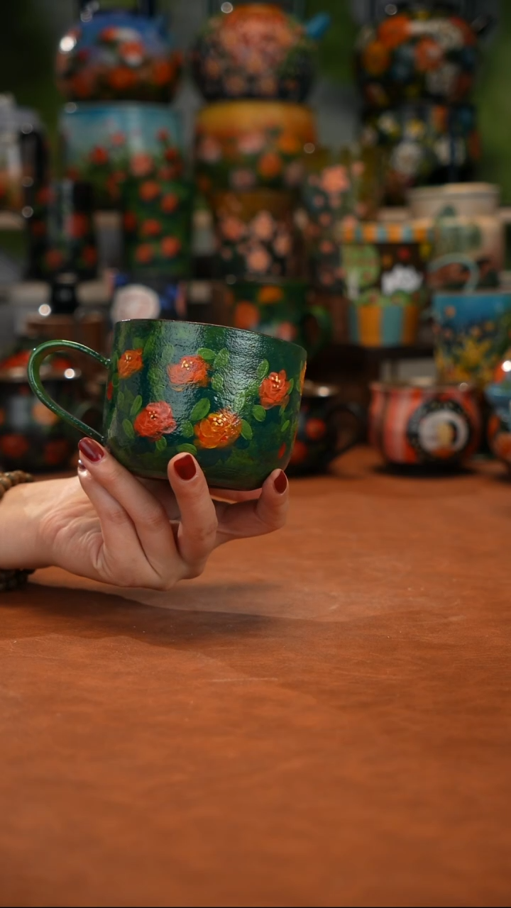 陶瓷油画手绘釉下彩