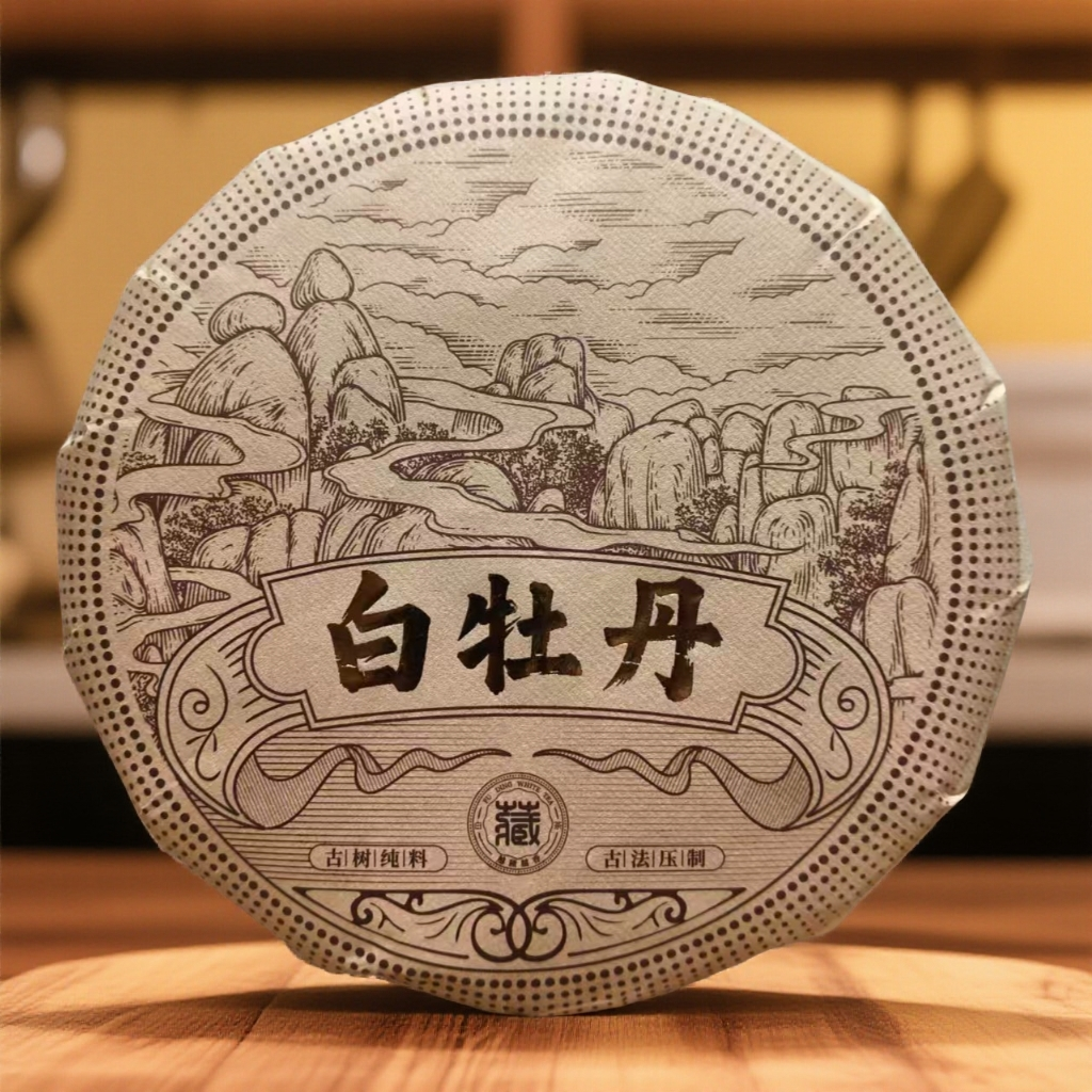 【2016年芳华牡丹饼】福鼎白茶2016年定制款高级白牡丹饼300克 