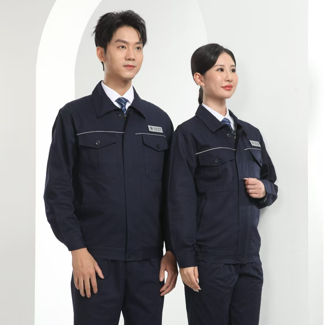 纯棉工作服套装男春秋厂服耐磨定制国家电网电力电焊劳保服