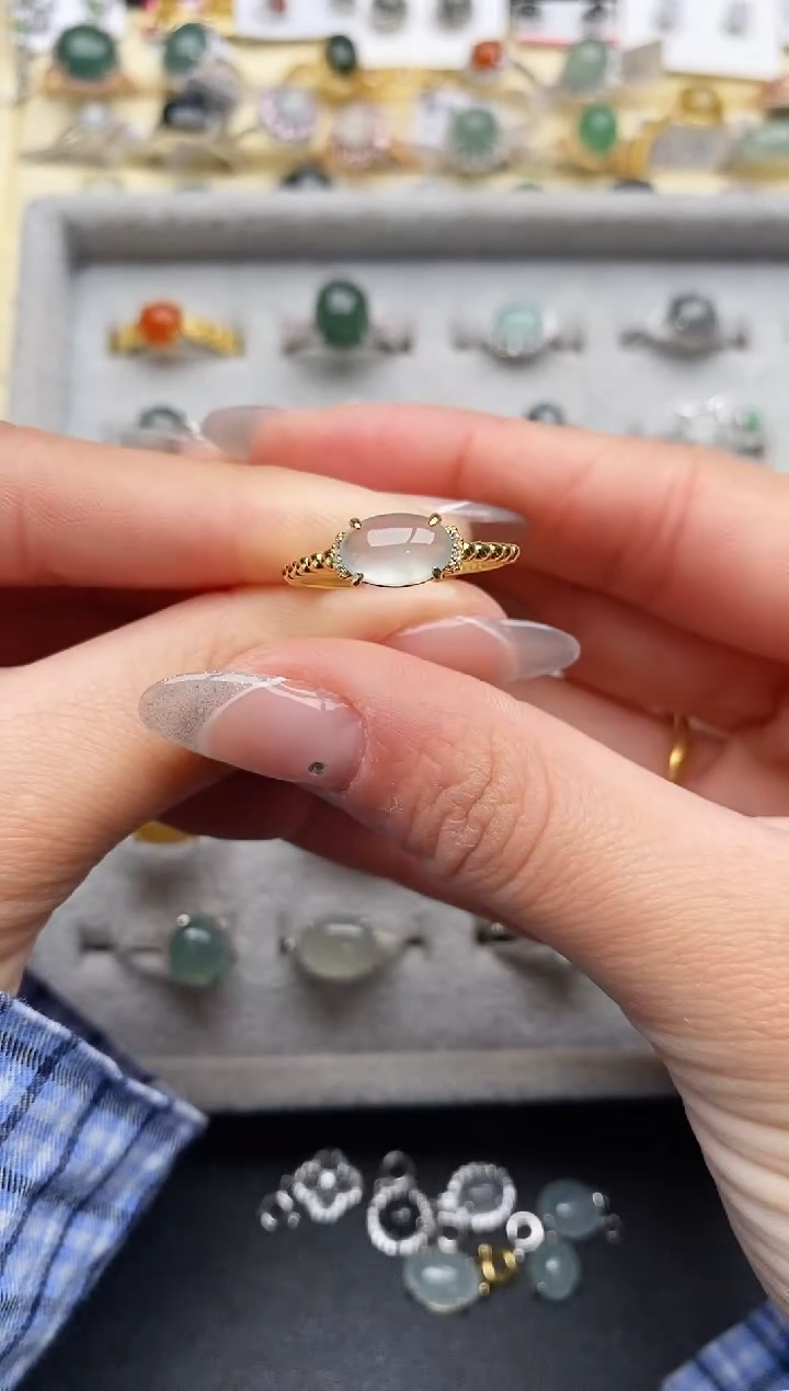 【闪购商品】翡翠戒指银S925镶嵌2222222222+3