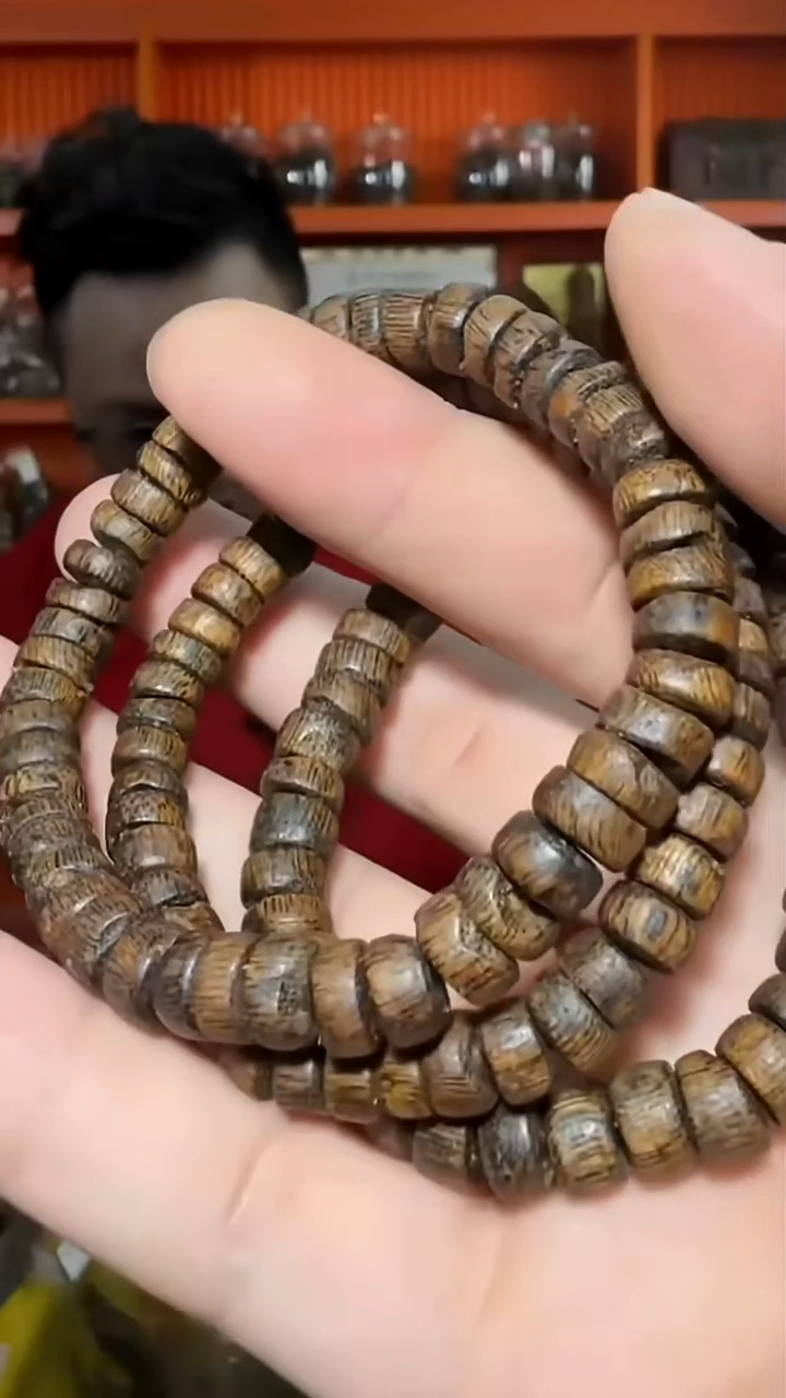 沉香手串2号单圈木丁料7g多样性发一