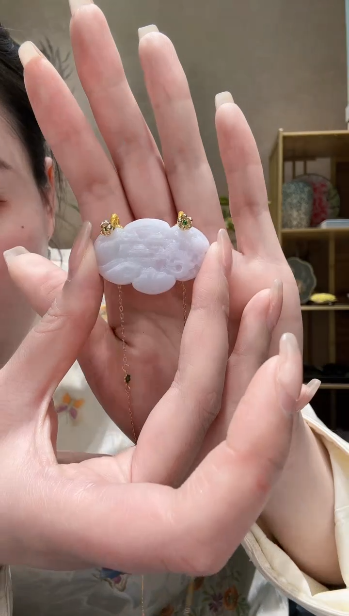 【闪购商品】翡翠耳饰未镶嵌吊坠
