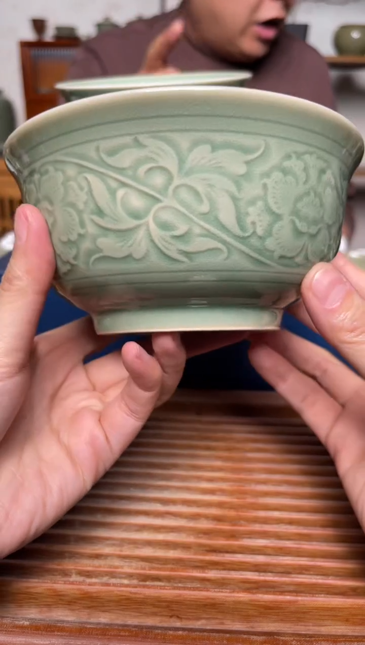 【闪购商品】其他耀州窑缠枝牡丹5.5寸碗