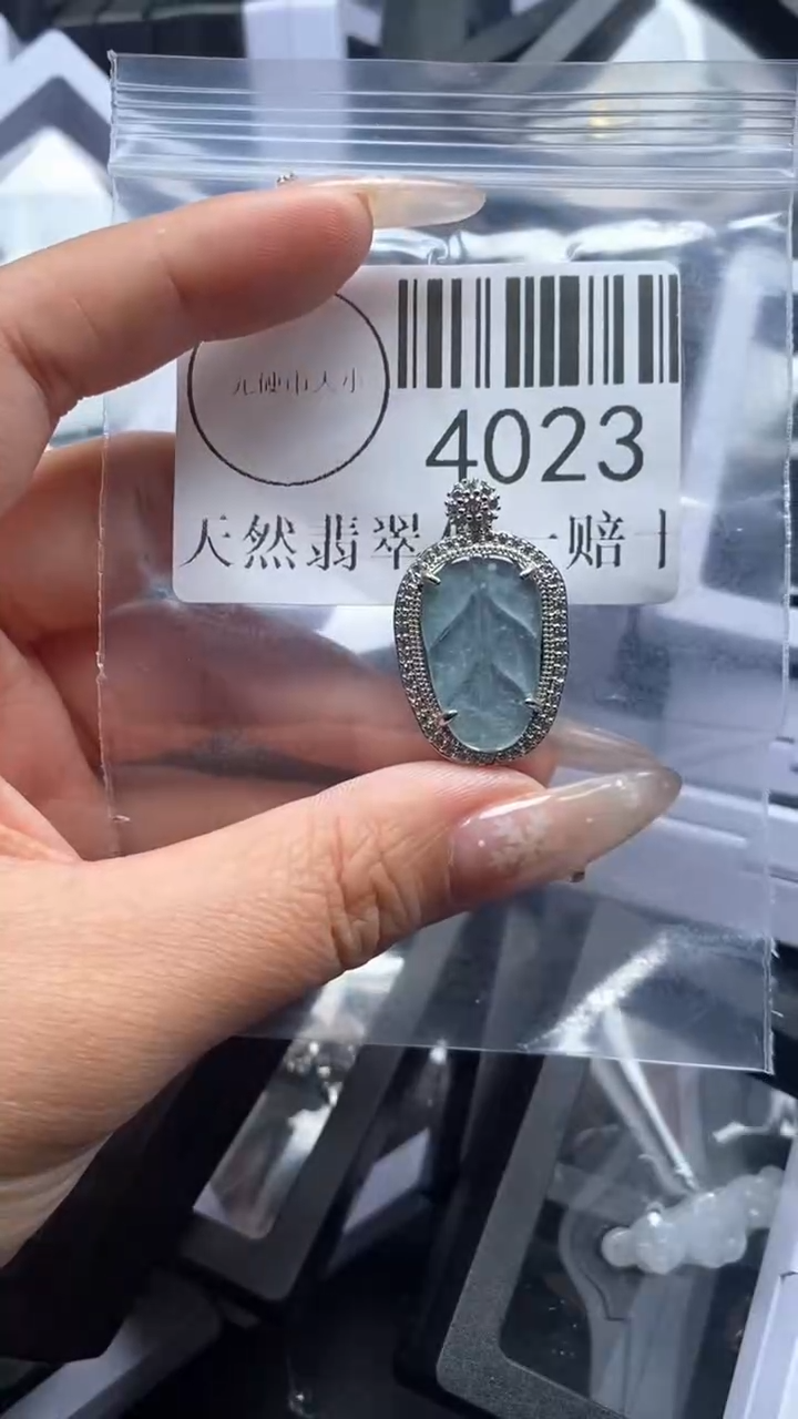 颈饰未镶嵌翡翠4023