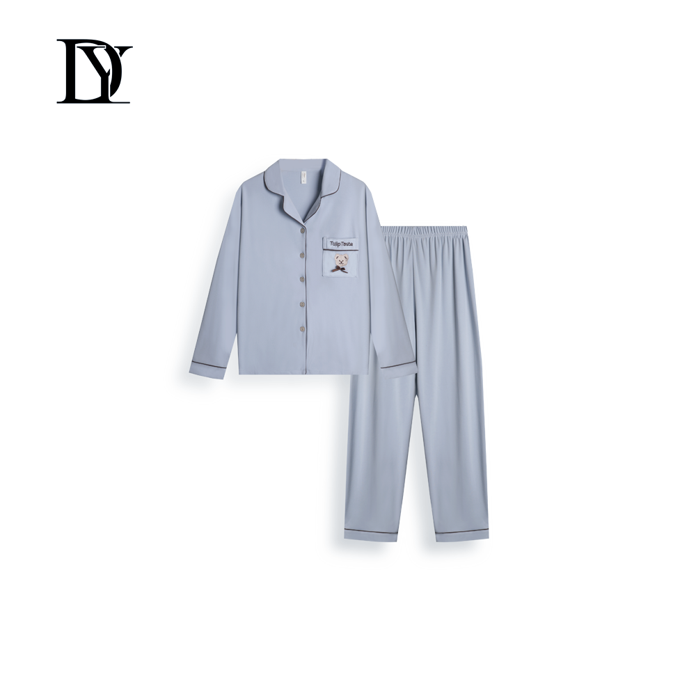 大缘·缘本秋冬新款轻柔舒适家居服套装两件套DT7861