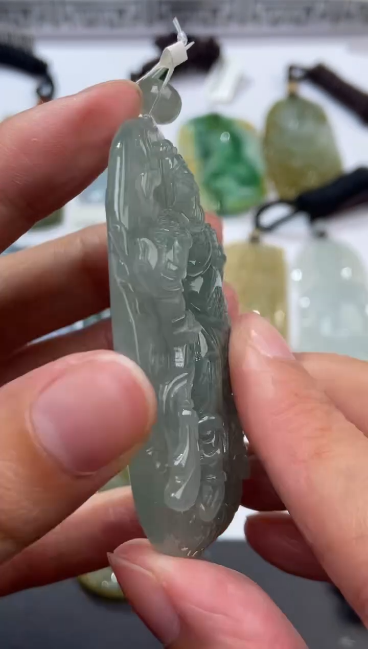 未镶嵌挂件翡翠江***g12313