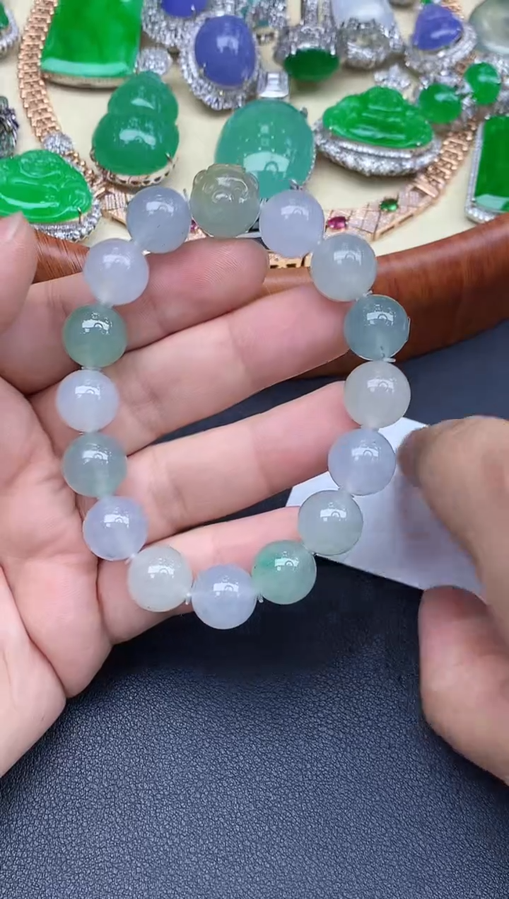 未镶嵌手链翡翠666-中国好珍宝