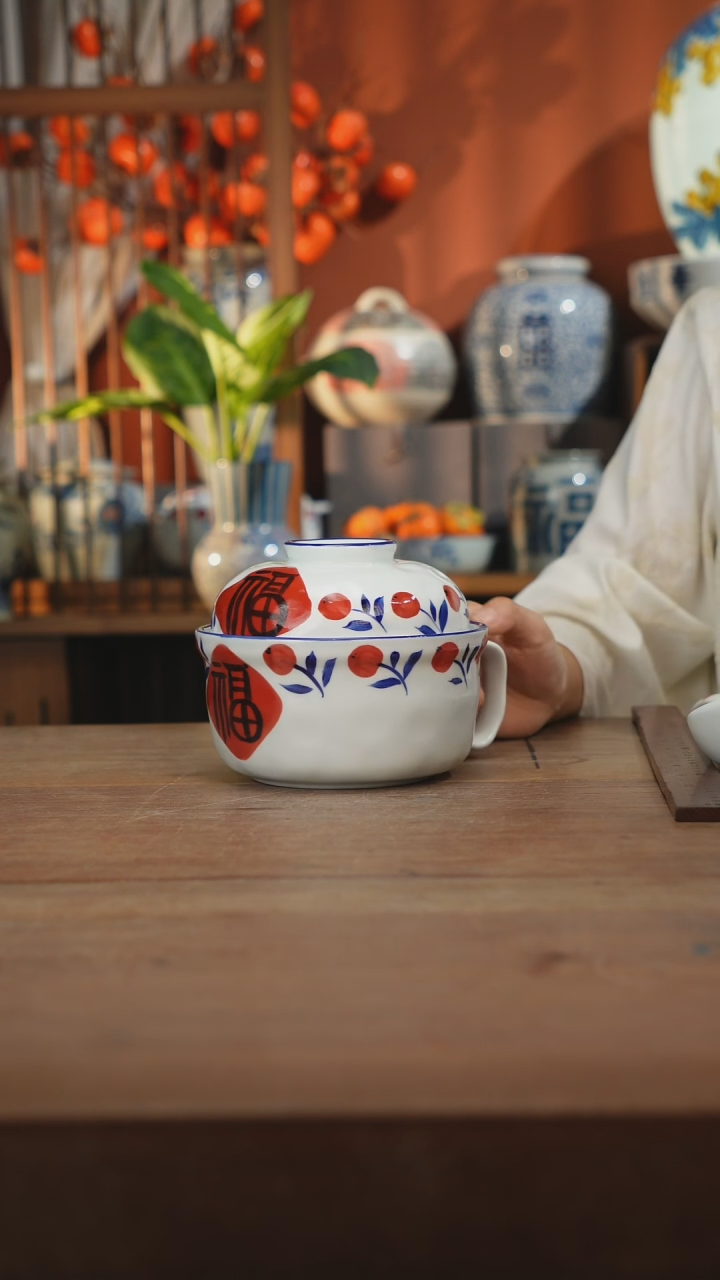 瓷片景德镇设计师釉下手绘陶瓷餐具