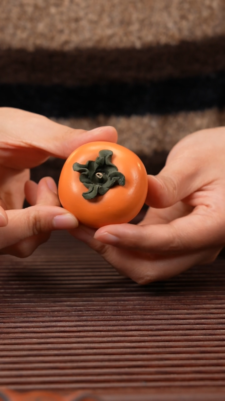 【闪购商品】紫砂茶宠柿子（大款）