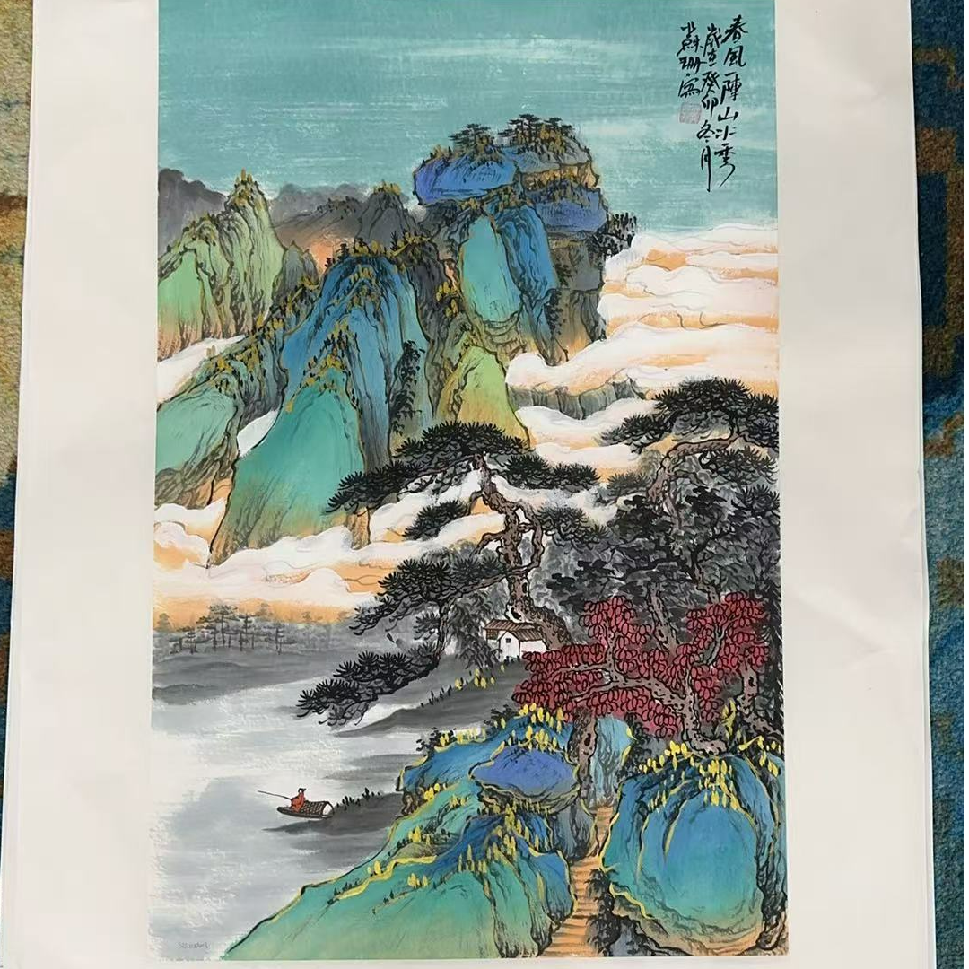 橱窗展示/艺品文化展厅/苏珊（苏三秋）老师/宣纸国画 /纯手绘