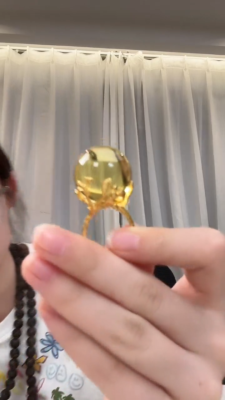 未镶嵌琥珀戒指戒指