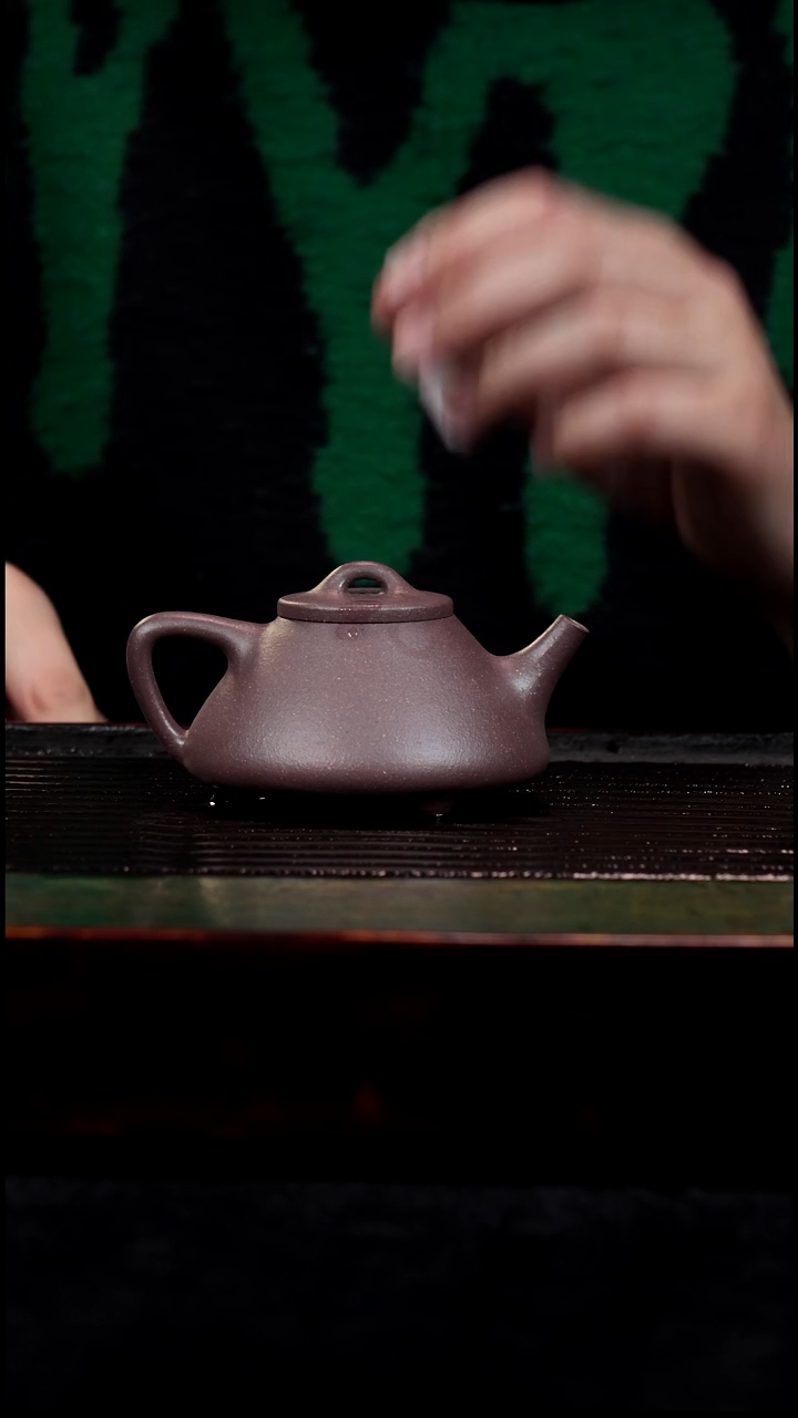 茶壶紫砂精工半手工明清风格紫泥子冶石瓢