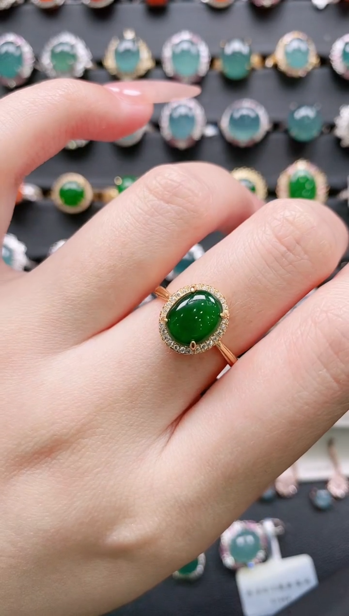 【闪购商品】翡翠戒指银S925镶嵌11111111