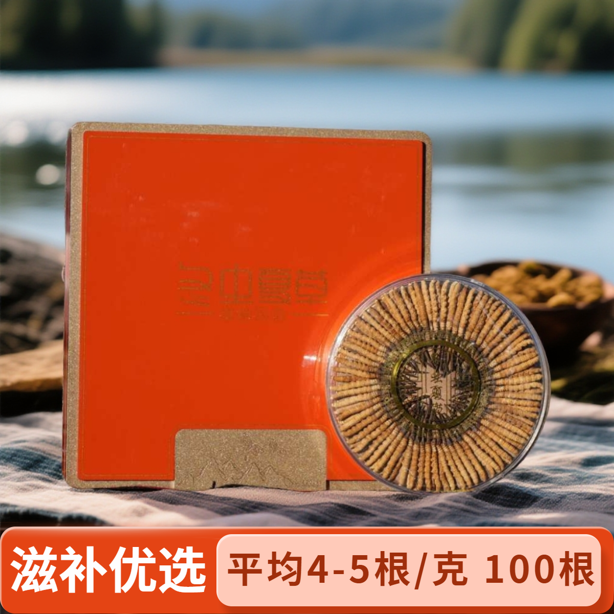 【央吉专属】平均4-5根/克 100根2025头茬甄选干冬虫夏草滋补福利款