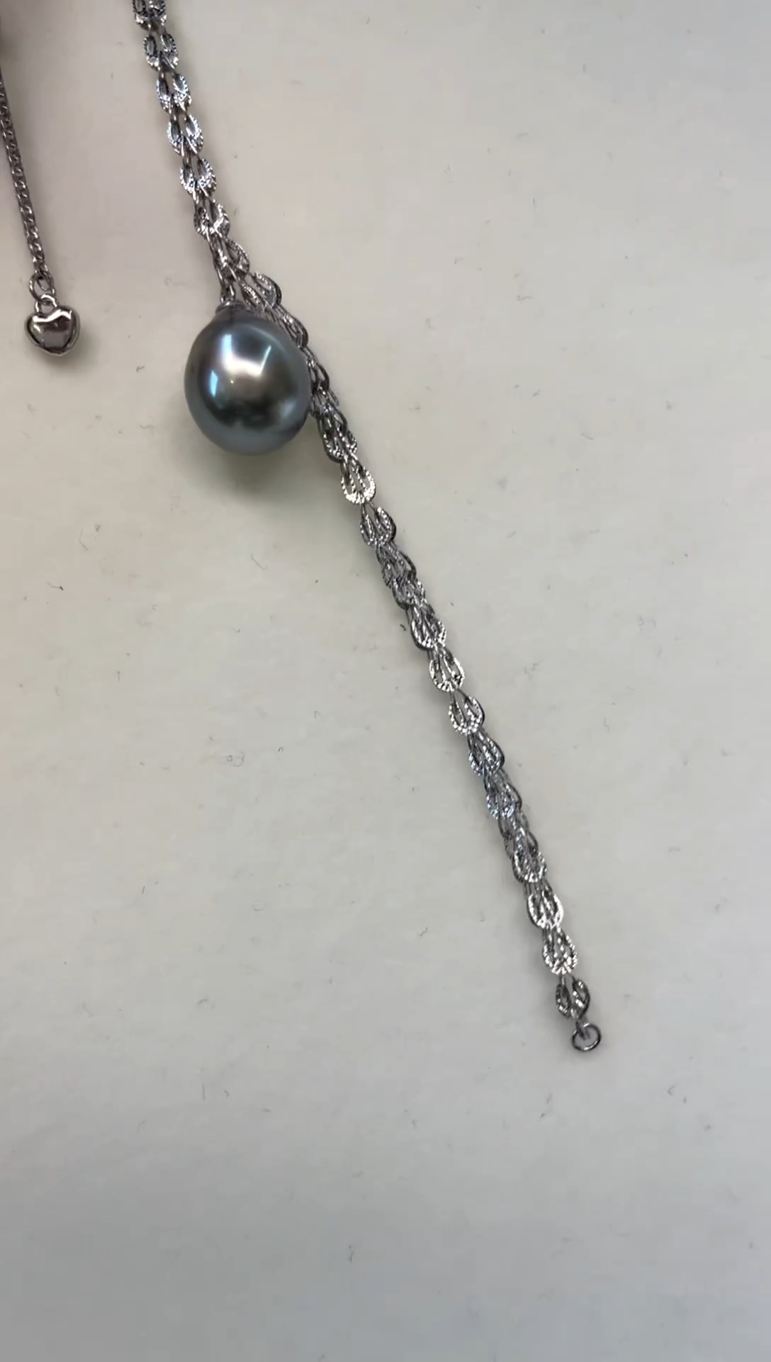 银S925镶嵌手绳海水珍珠11-12