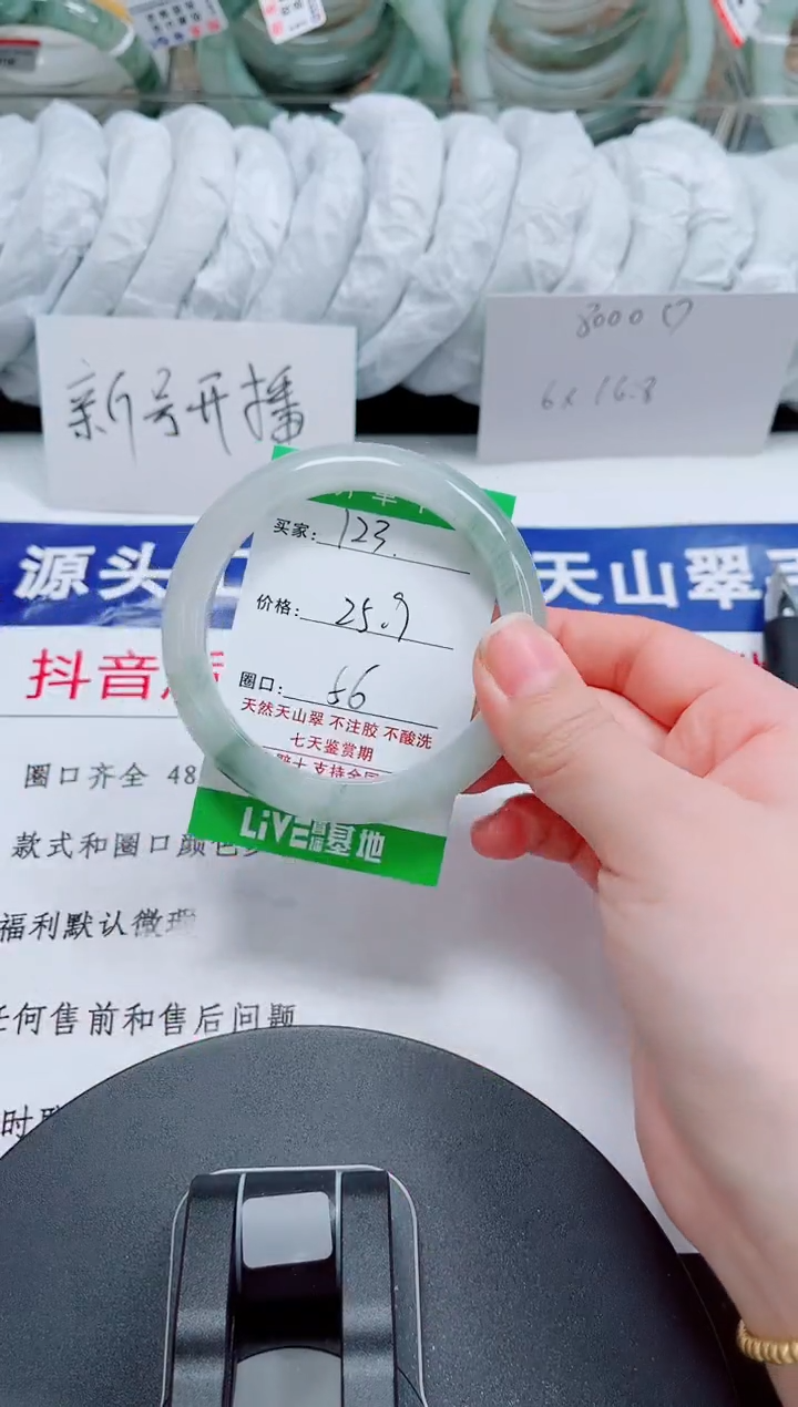 未镶嵌手镯石英质玉123-55/56