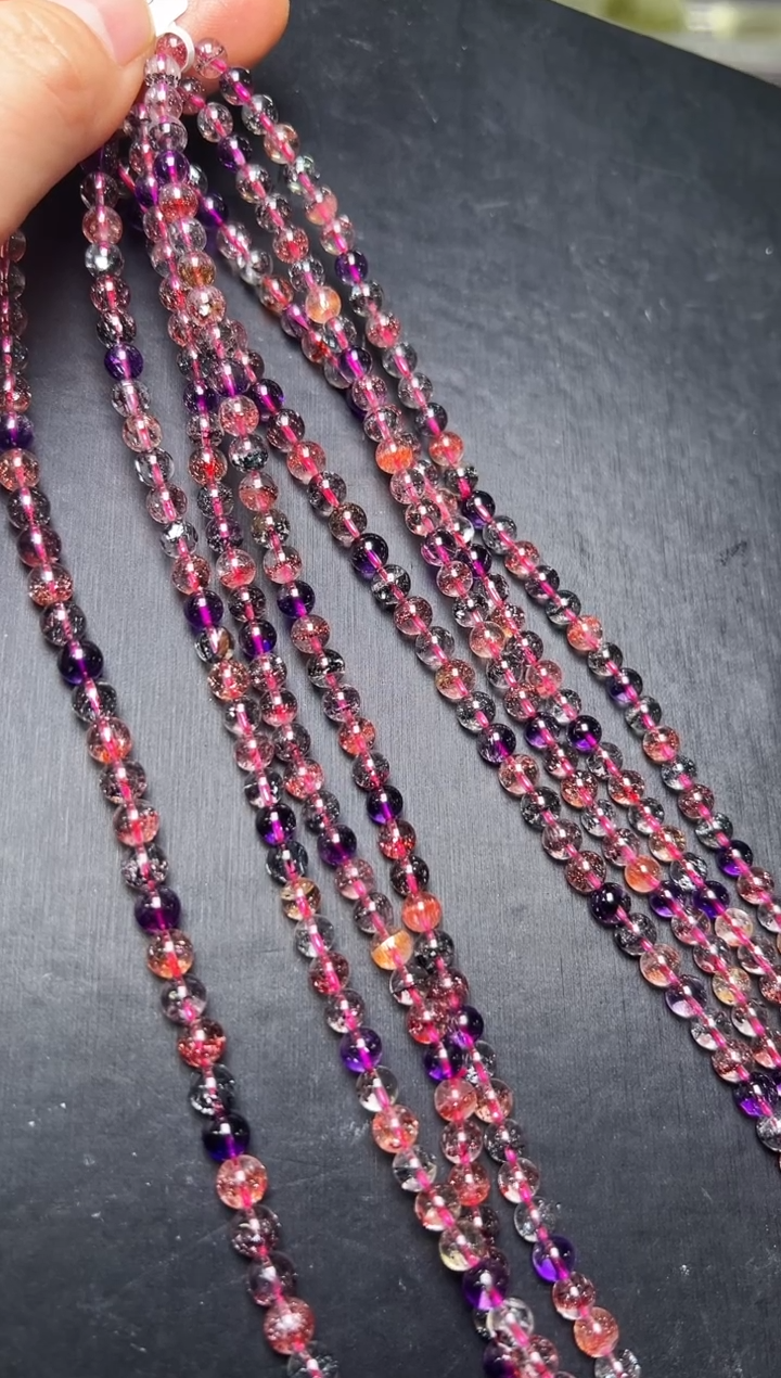 未镶嵌手串水晶多样性发一超七多圈手串5mm+ JP57056 