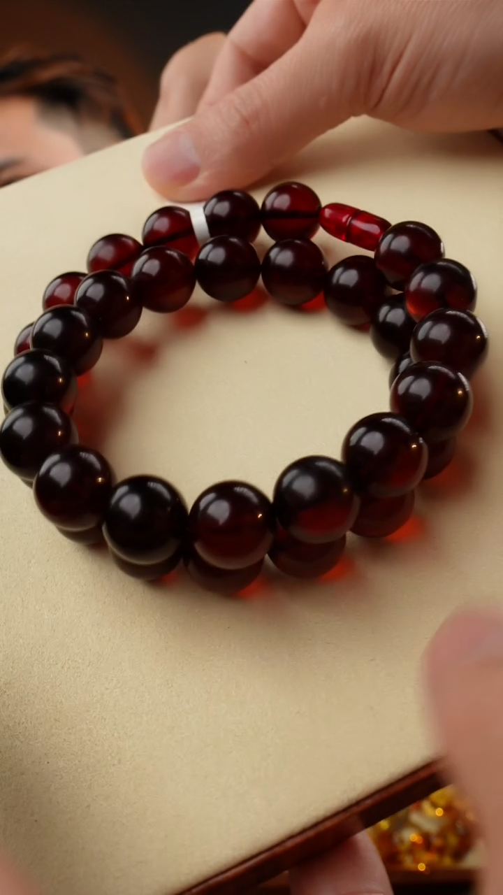 【闪购商品】琥珀颈饰未镶嵌15+血珀妈妈链50cm