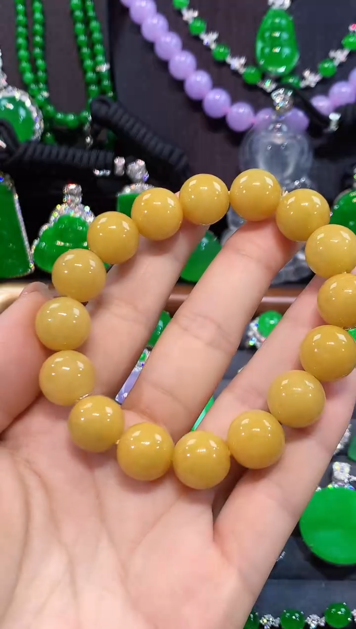 未镶嵌手链翡翠手串