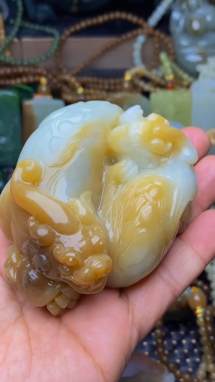 未镶嵌和田玉把件老*1