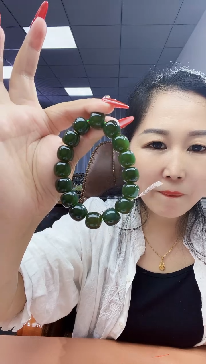 手串未镶嵌和田玉纯天然和田玉新疆花土沟14