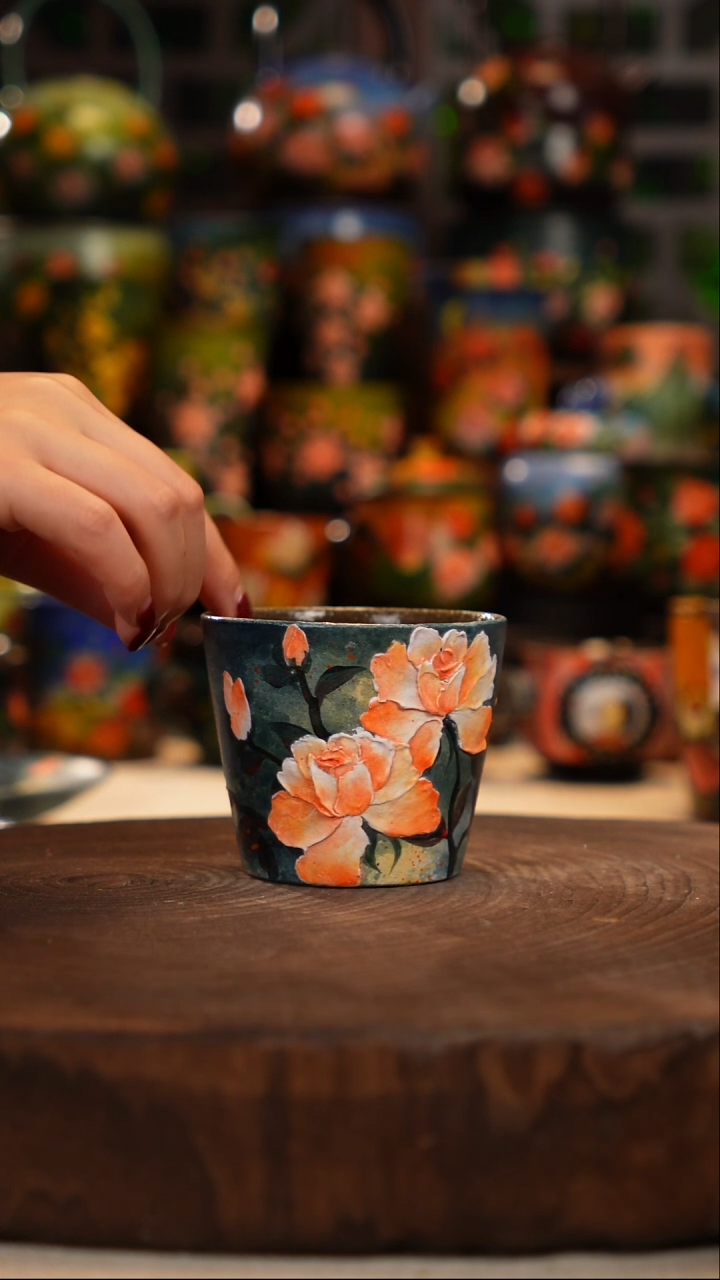 油画   釉下彩   杯子