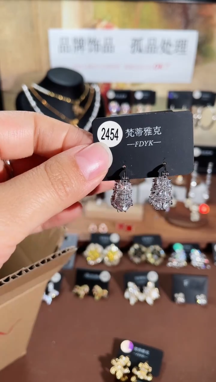 合金925银锆石梵2454