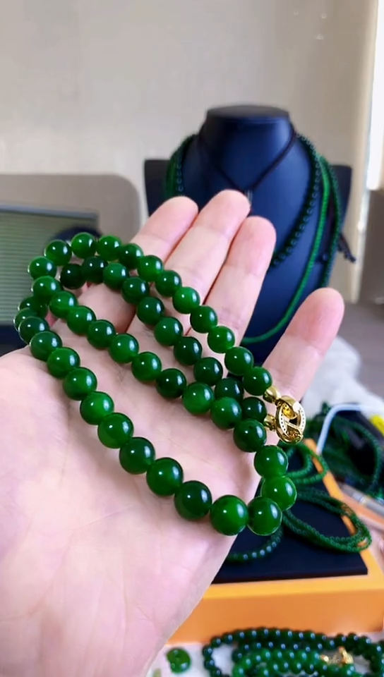 和田玉（碧玉）未镶嵌项链10