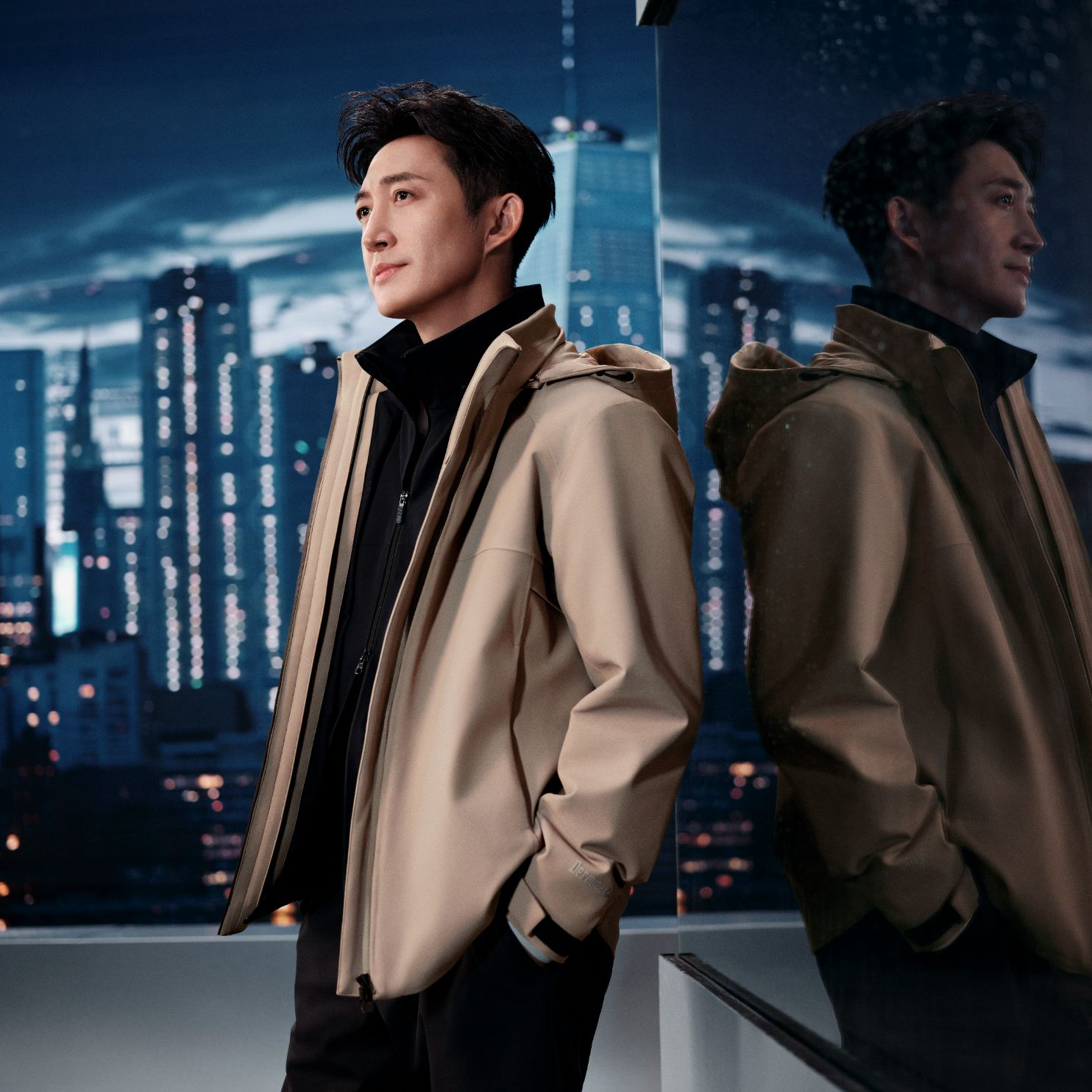 Fila/斐乐男士【王阳同款】秋季保暖防风简约商务外套F11M542711F