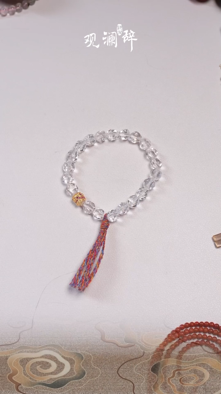 【闪购商品】水晶白水晶银S925镶嵌手链