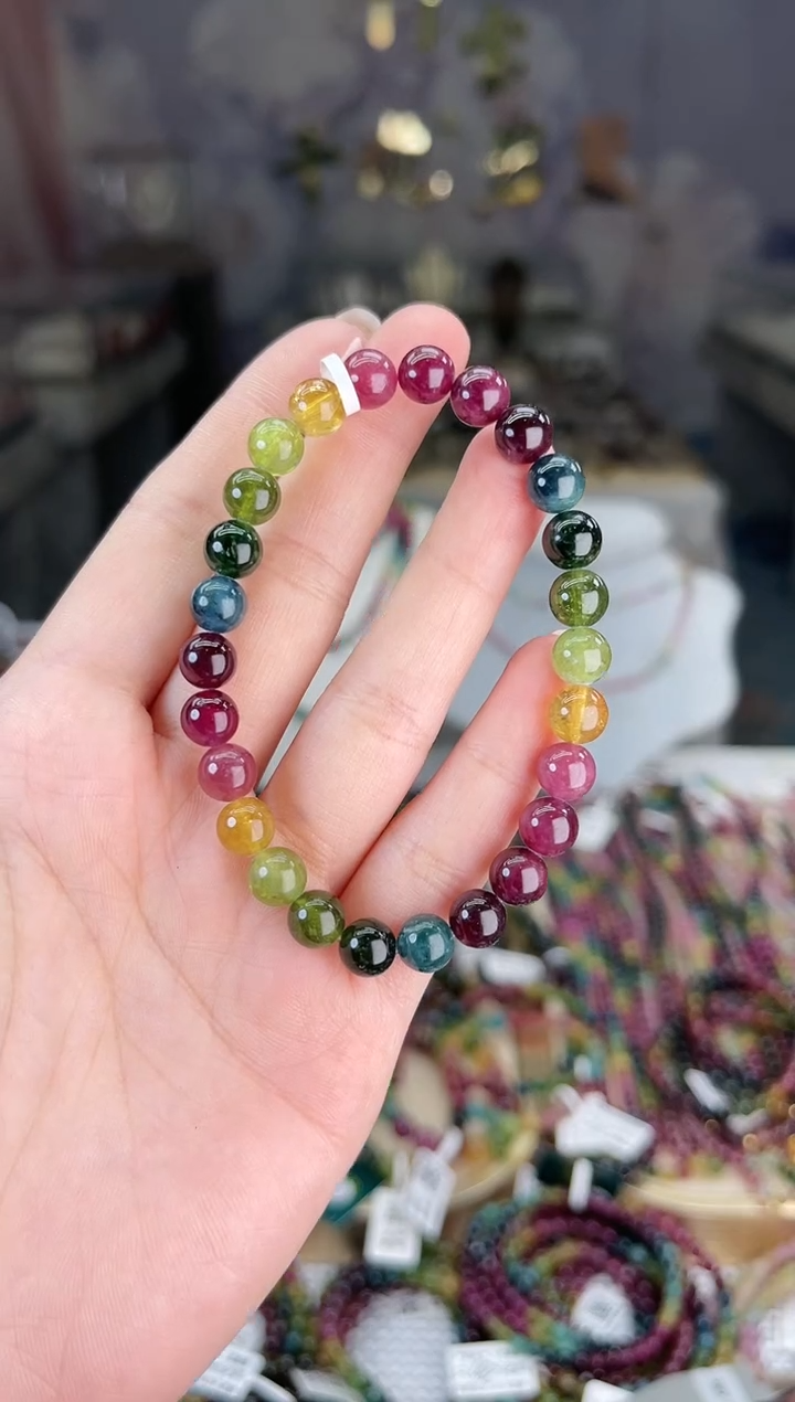 【闪购商品】碧玺/未镶嵌J7mm+碧玺单圈多样性发货