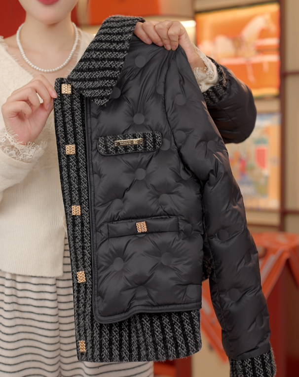 JB-高端简约时尚小香风女款羽绒服冬季