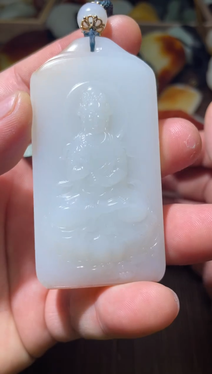 未镶嵌和田玉（糖玉）挂件4545