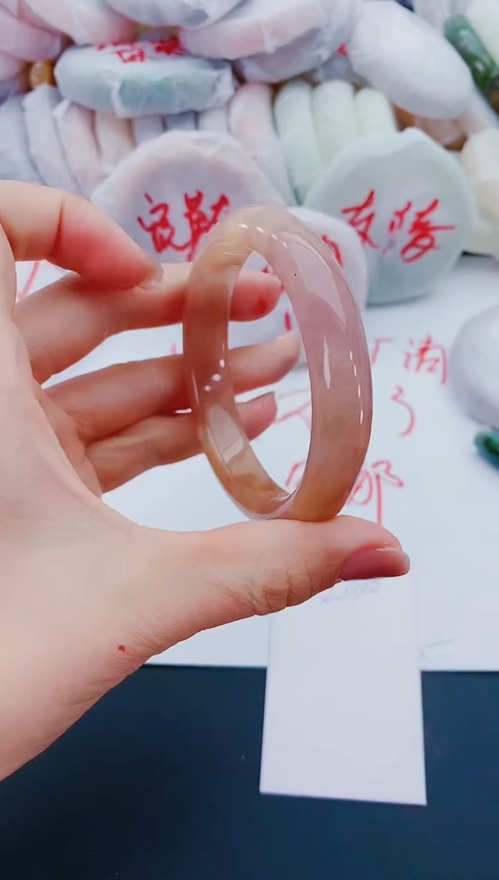 未镶嵌手镯石英质玉L100-57-58