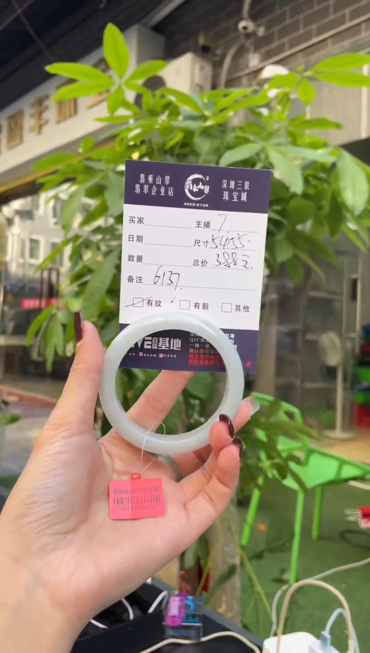 未镶嵌手镯翡翠Q 54正圈 6137