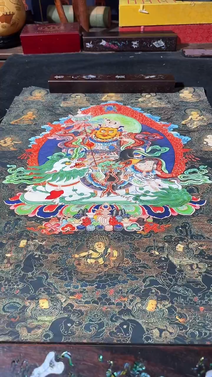 卷轴画藏式珍藏彩绘艺术馆11