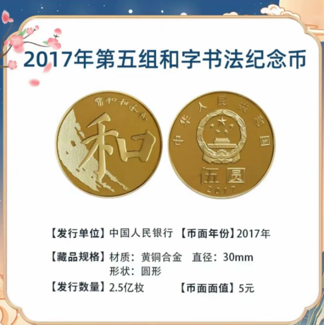 法定货币和字书法楷书纪念币评级版单枚-甄选-大福利