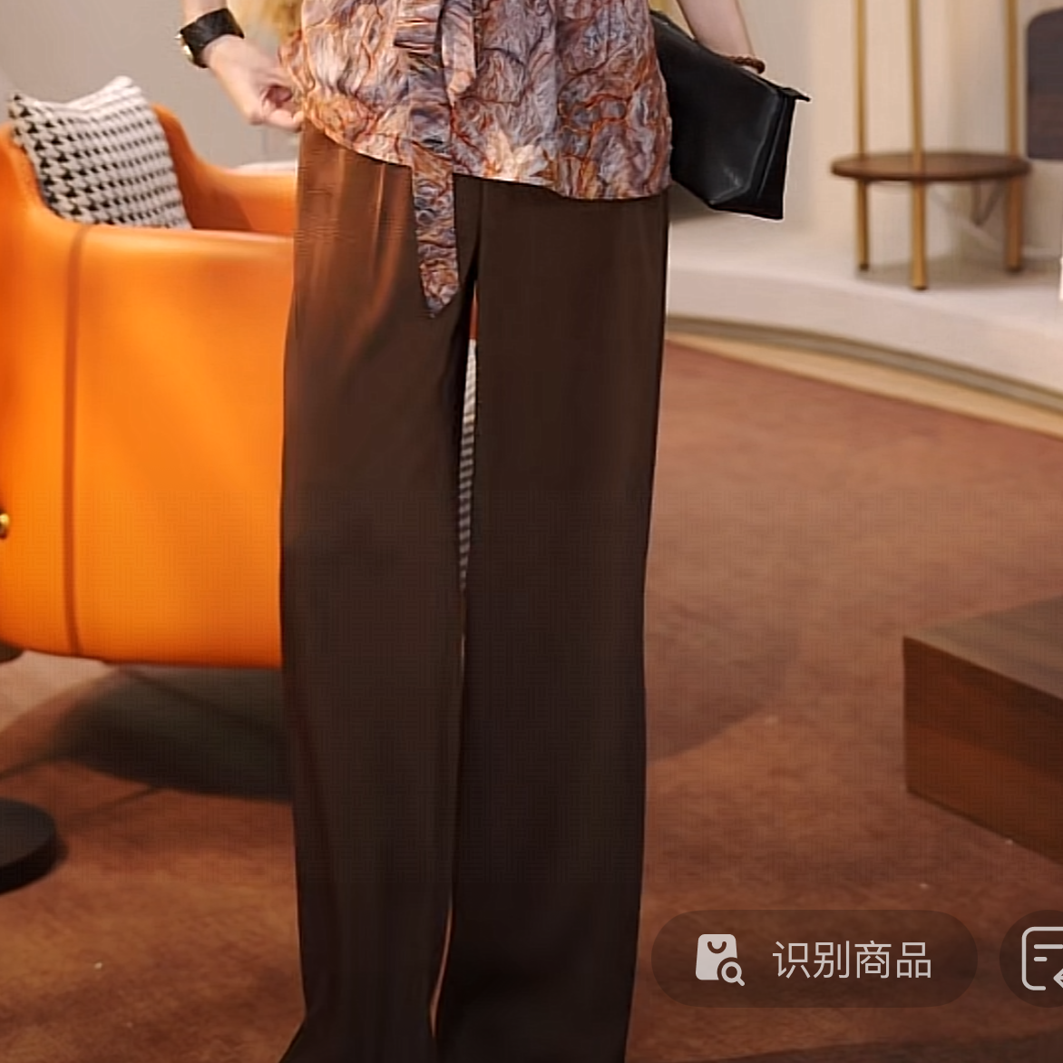 MORELAN2025原创小众百搭松弛直筒阔腿松紧腰休闲裤255319