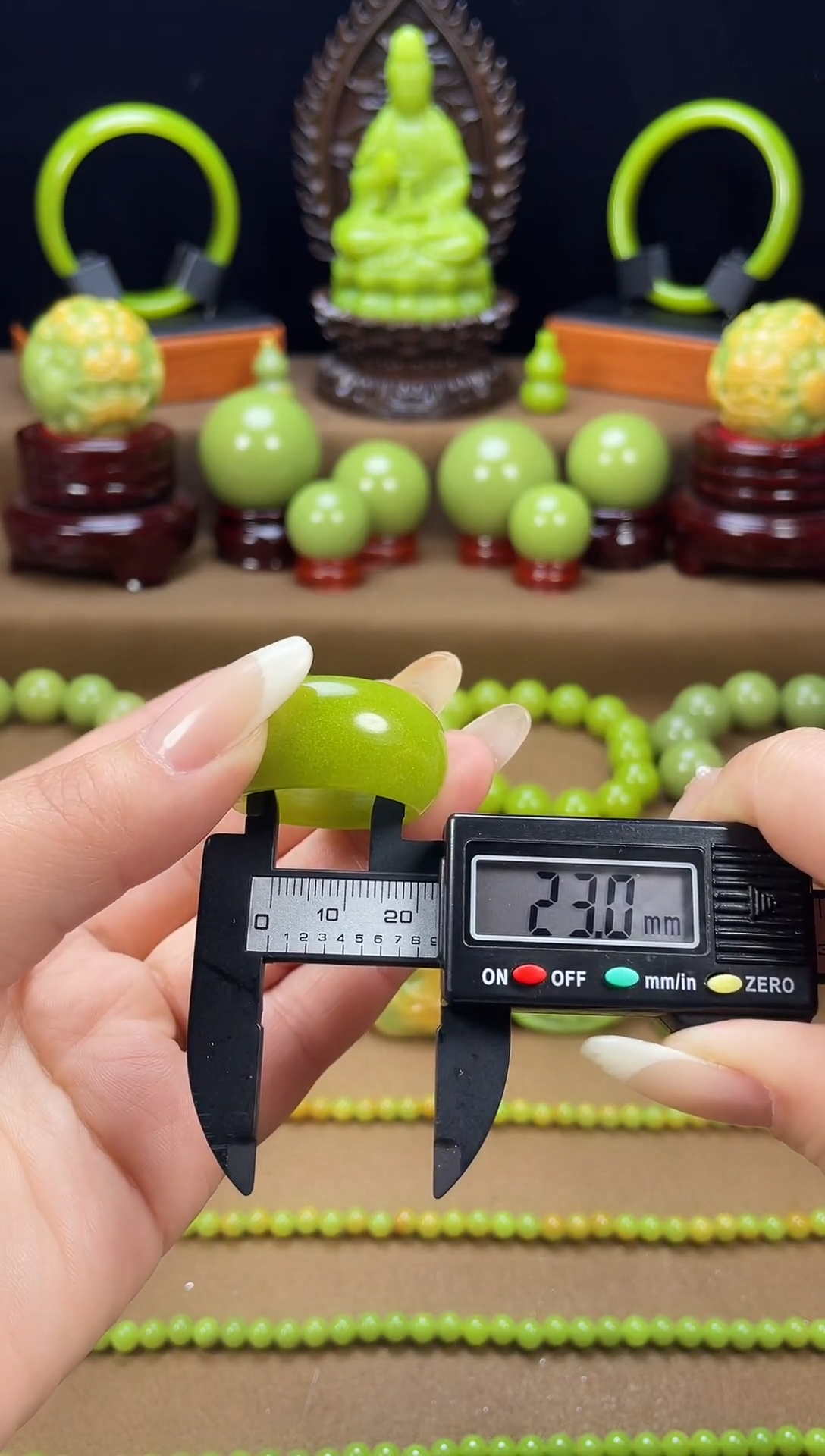 石材夜光内径23板戒